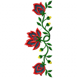 Flowers And Tree Embroidery Design 3 Flowers And Tree Embroidery Design 3